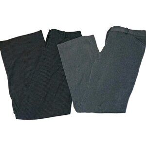 Worthington Women's Gray Size 12 Petite Dress Pants 32x27 Lot Of TWO
